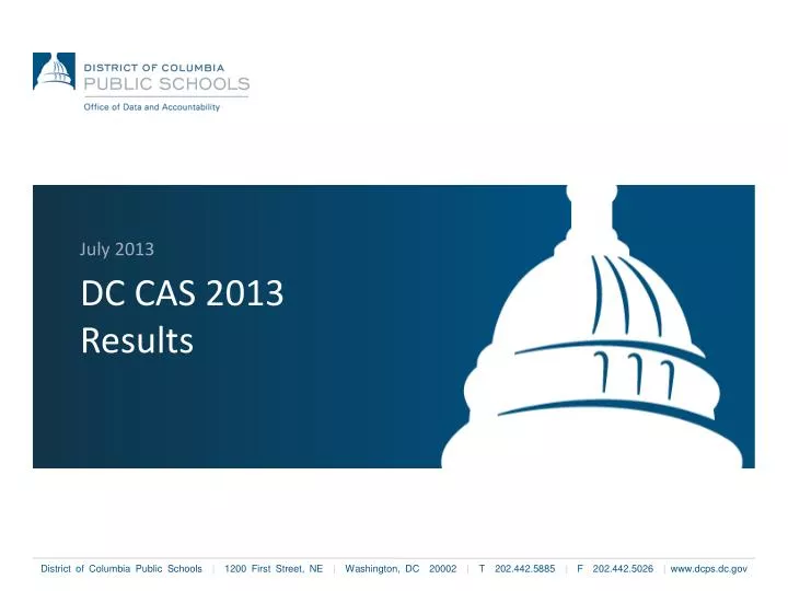 dc cas 2013 results