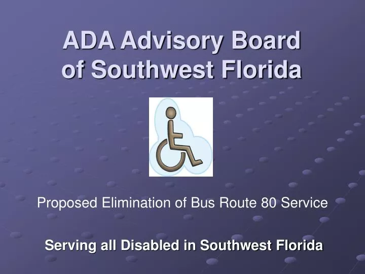 ada advisory board of southwest florida