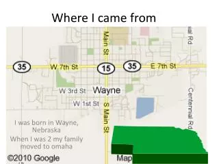 where i came from