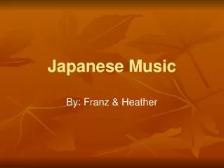 Japanese Music