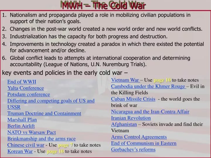 mwh the cold war