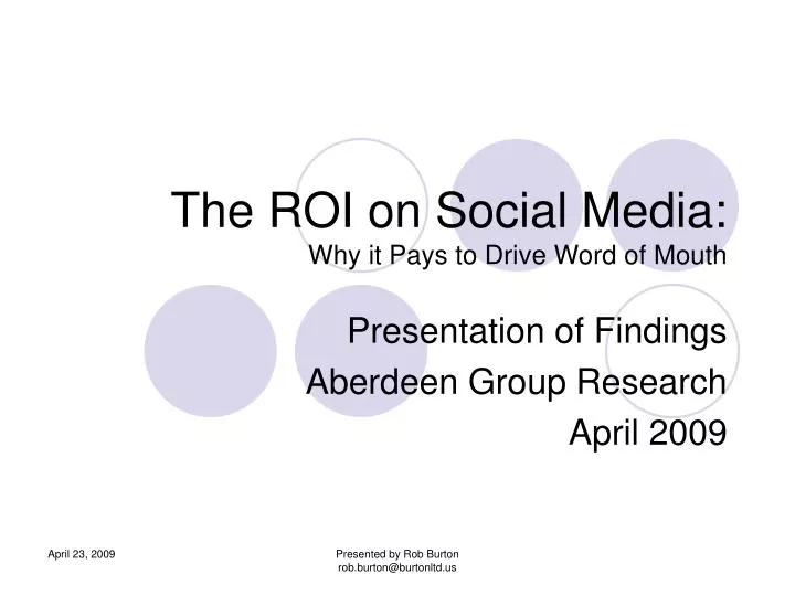 the roi on social media why it pays to drive word of mouth