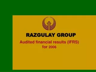Audited financial results (IFRS) for 200 6