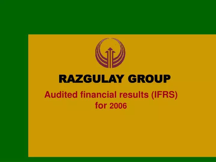 audited financial results ifrs for 200 6