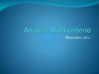 an lisis multicriterio