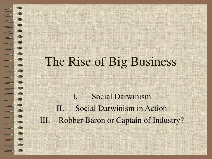 the rise of big business
