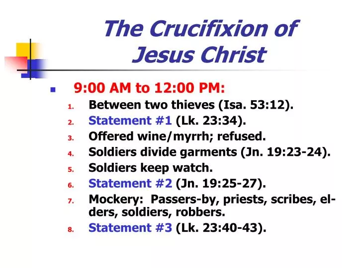 the crucifixion of jesus christ