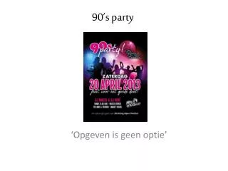 90 s party
