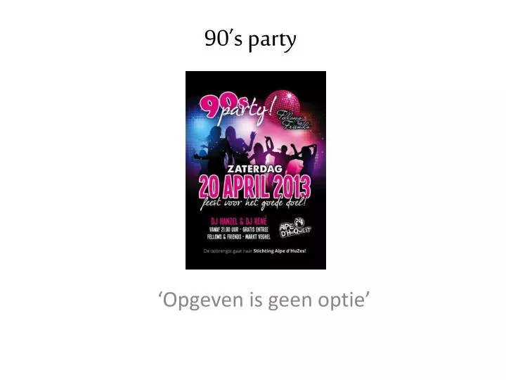 90 s party