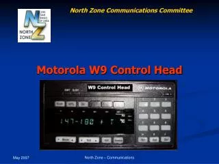 Motorola W9 Control Head