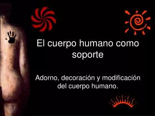 el cuerpo humano como soporte
