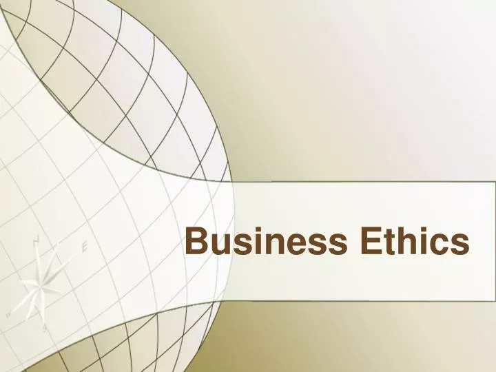 business ethics