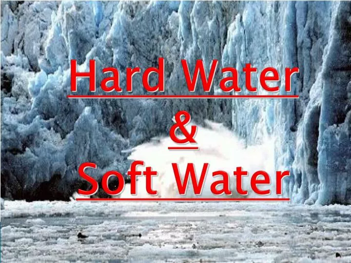 hard water soft water