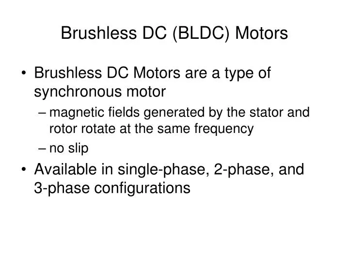 brushless dc bldc motors