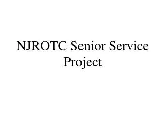 NJROTC Senior Service Project