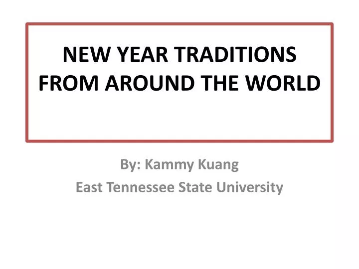 new year traditions from around the world
