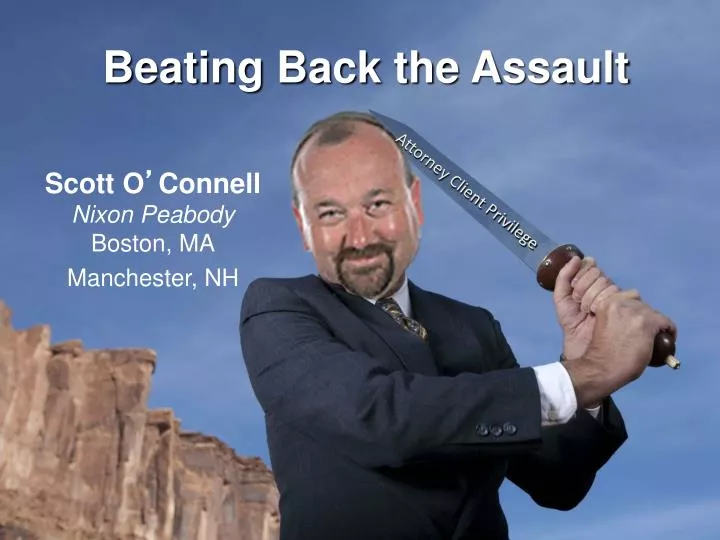 beating back the assault