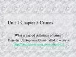 Understanding Crime: Definitions, Elements, and Legal Classifications - slide 1