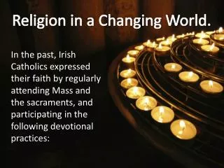 Religion in a Changing World.
