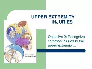 UPPER EXTREMITY 			INJURIES