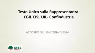 testo unico sulla rappresentanza cgil cisl uil confindustria