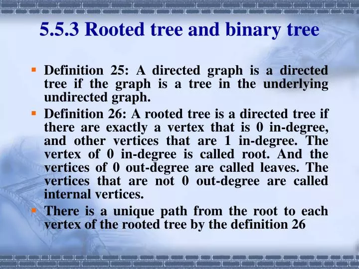 5 5 3 rooted tree and binary tree