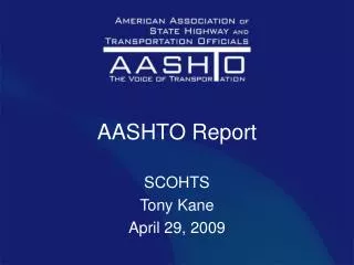 AASHTO Report