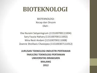 bioteknologi