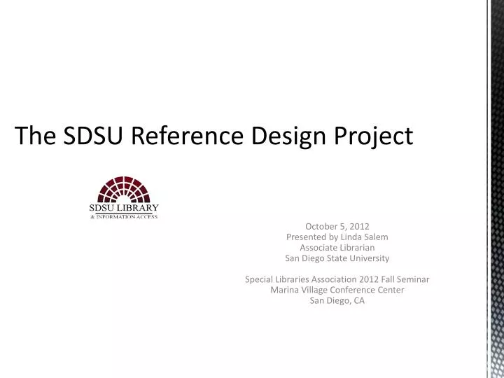 the sdsu reference design project