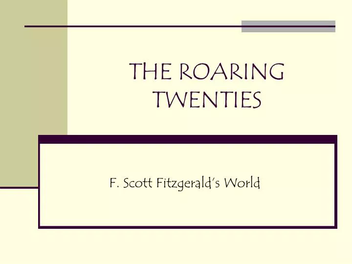 the roaring twenties