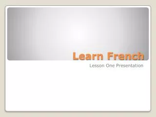 Learn French