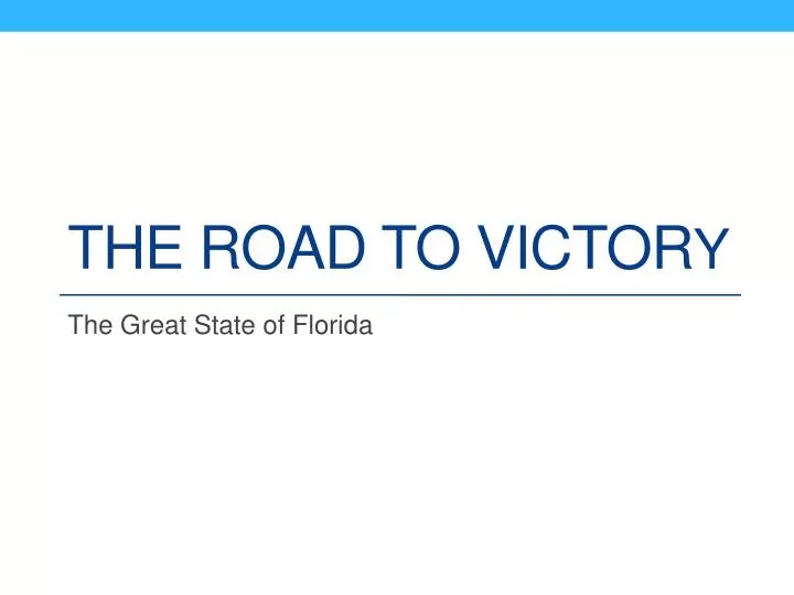 the road to victor y