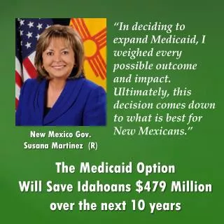 The Medicaid Option Will Save Idahoans $479 Million over the next 10 years