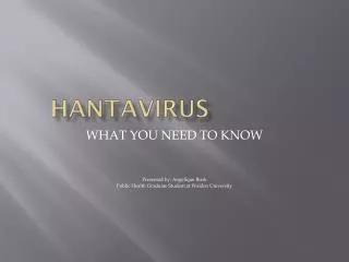 HANTAVIRUS