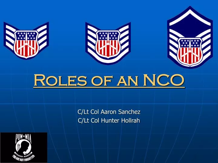 roles of an nco
