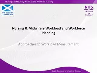 Nursing &amp; Midwifery Workload and Workforce Planning
