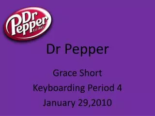 Dr Pepper