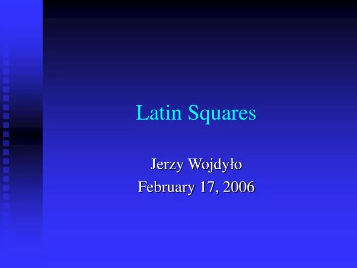 latin squares