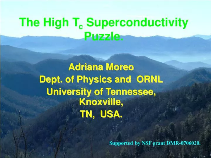 the high t c superconductivity puzzle
