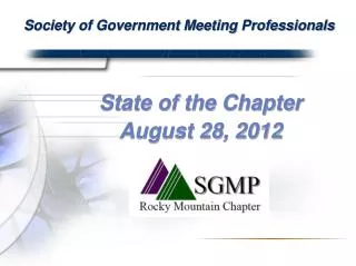 society of government meeting professionals