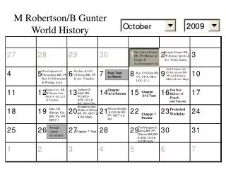M Robertson/B Gunter World History