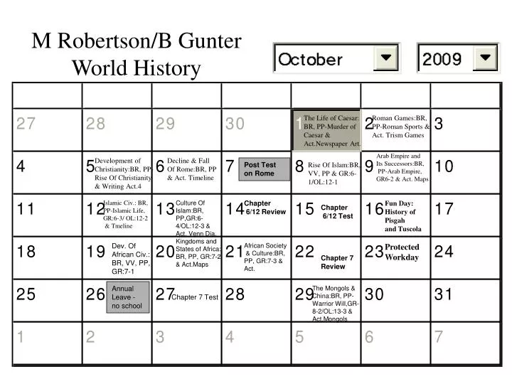 m robertson b gunter world history