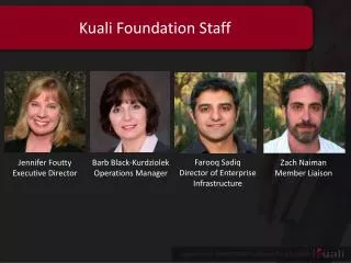 Kuali Foundation Staff