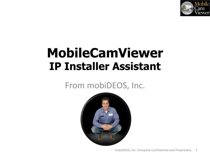 mobilecamviewer ip installer assistant