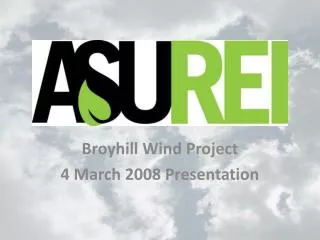 Broyhill Wind Project 4 March 2008 Presentation