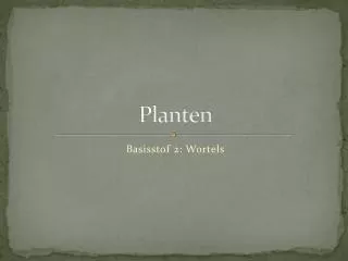 planten