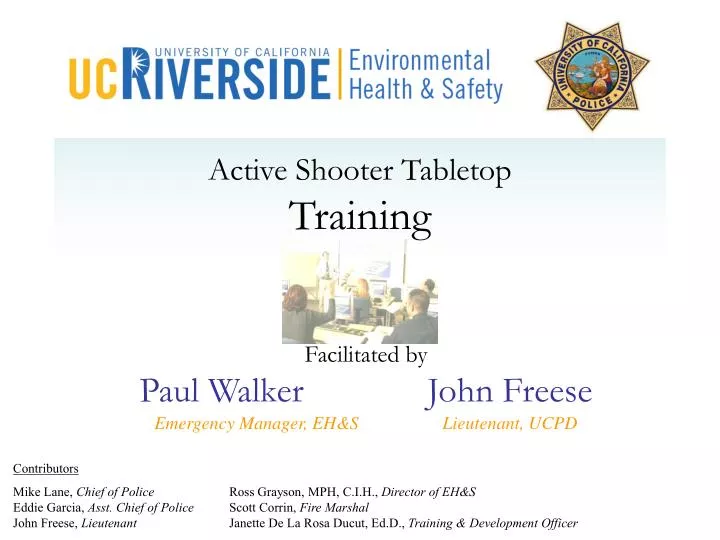 active shooter tabletop training