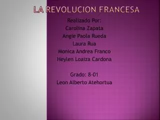 la revolucion francesa