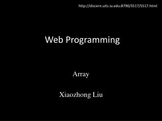 Web Programming