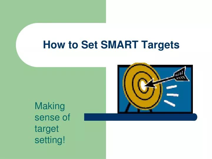how to set smart targets